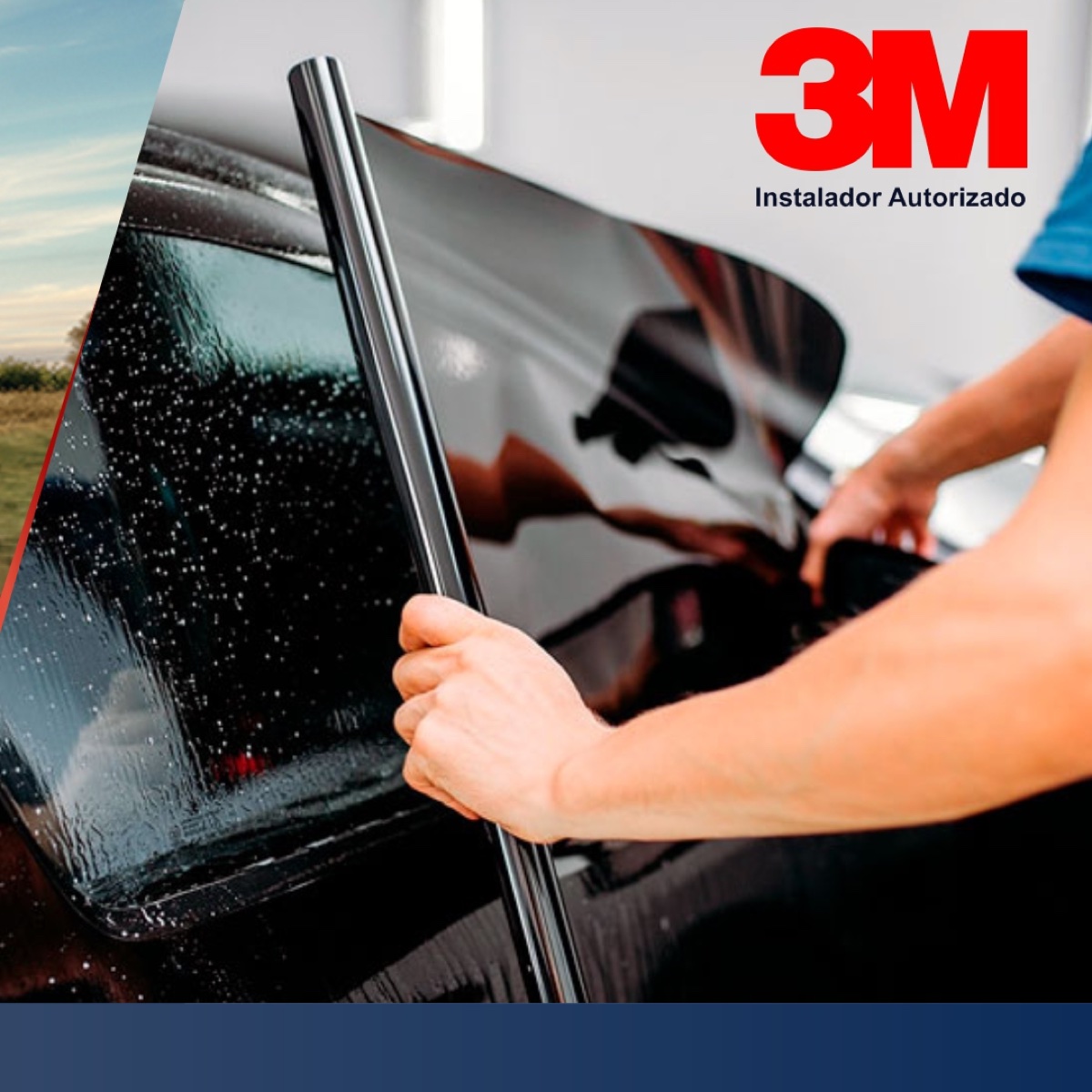 Instalación de película automotriz por instalador autorizado 3M